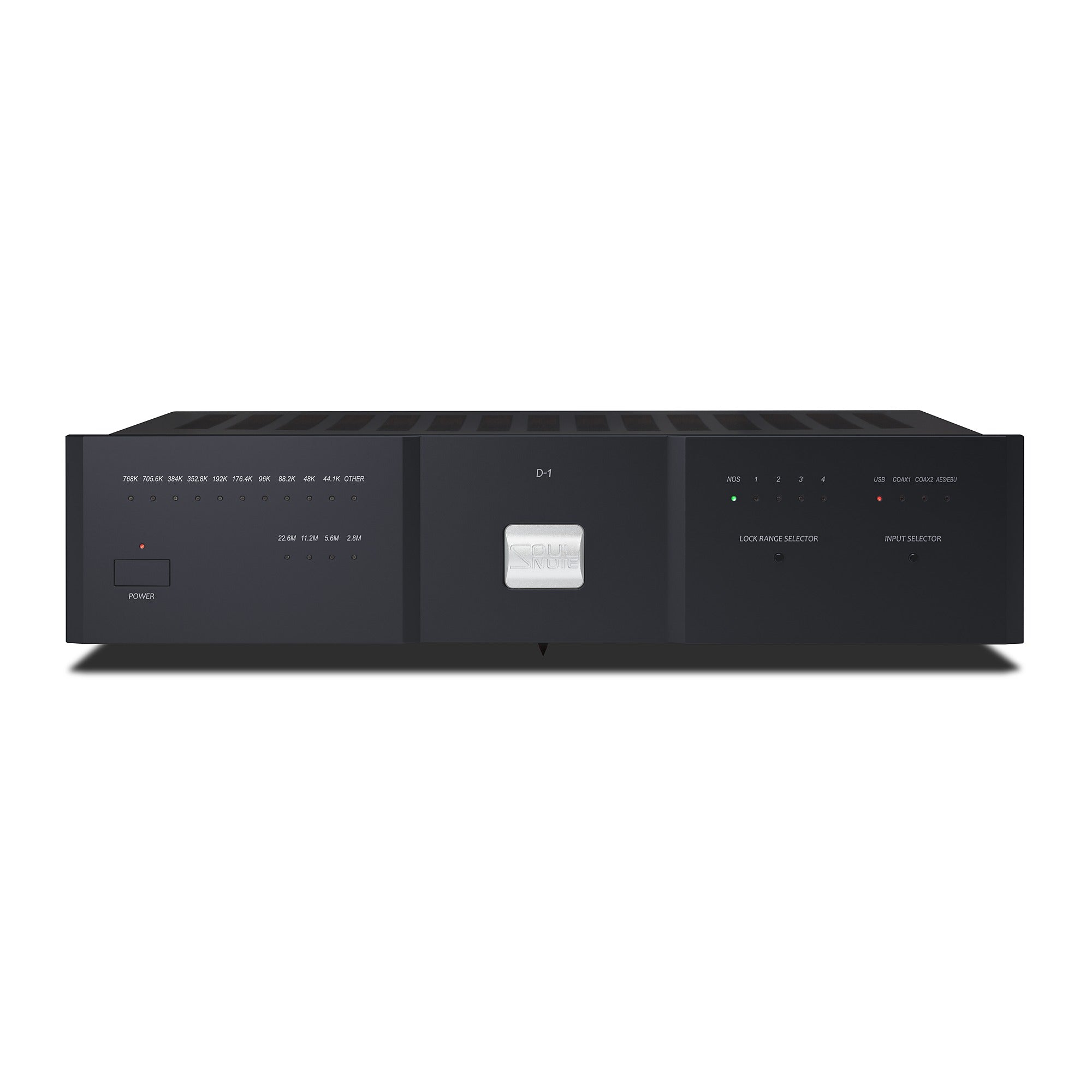 Soulnote D-1N ver.2 D/A converter, black, front view