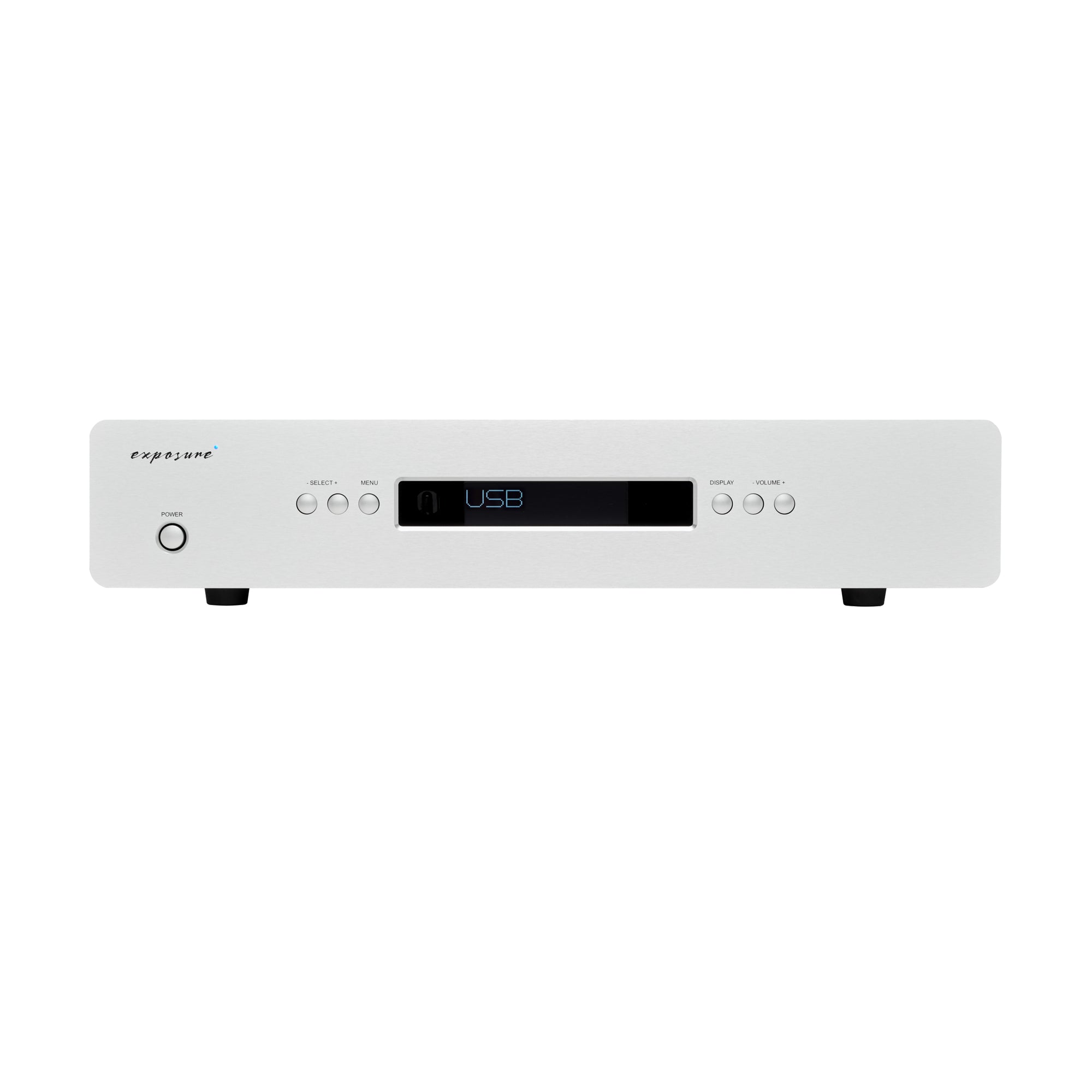 Titanium coloured Exposure DAC on a white background