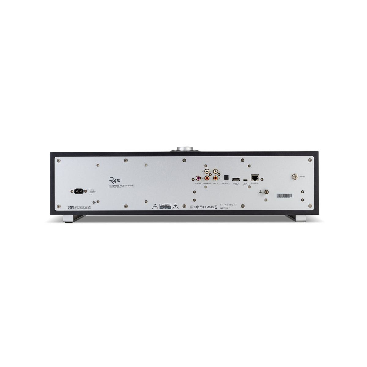 Ruark R410 all-in-one music system, rear panel and connections