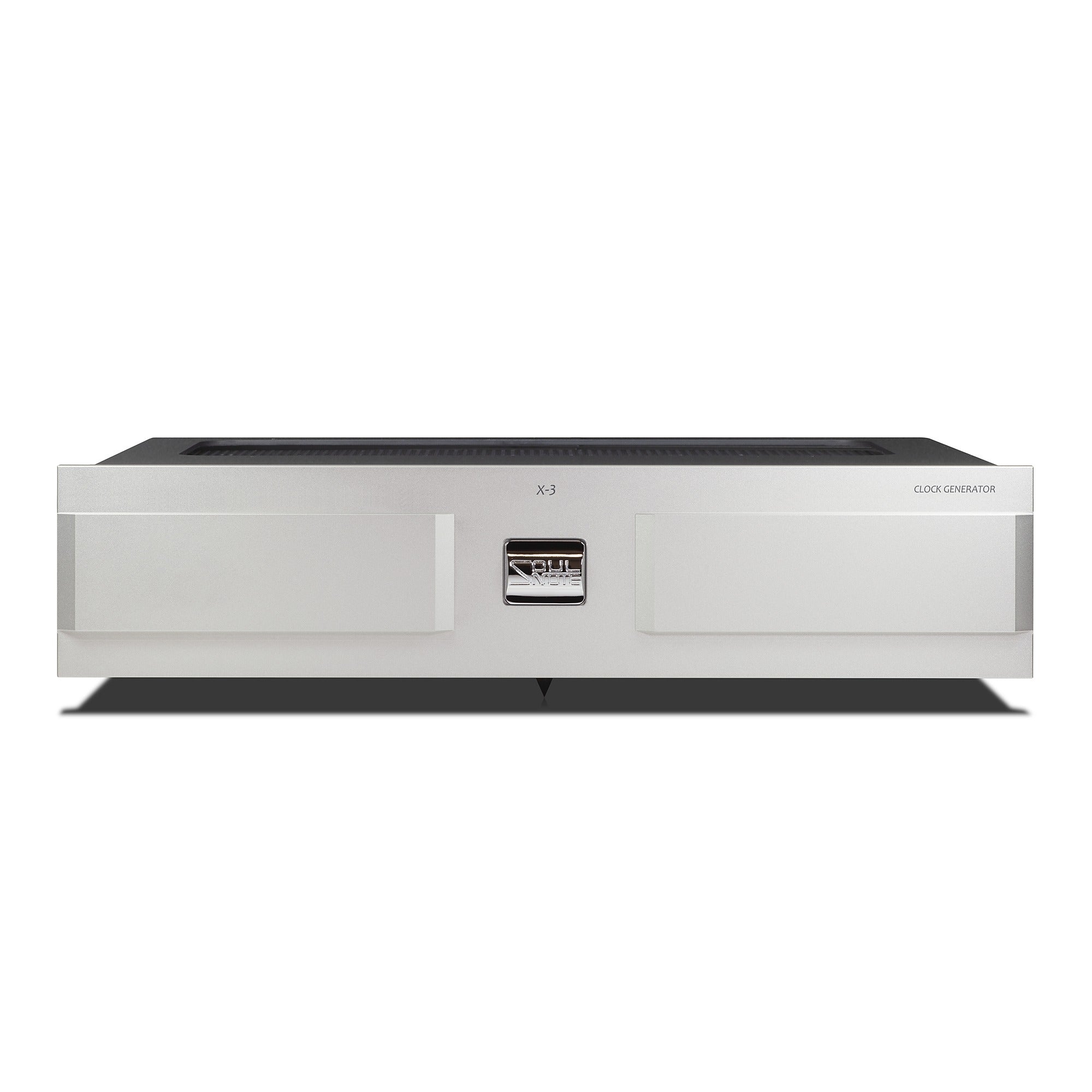 Soulnote X3 master clock generator, silver, front view