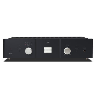 Soulnote A-0 ver.2 integrated amplifier, black, front view