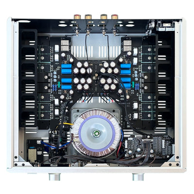 Soulnote A-2 ver.2 integrated amplifier, internal view, lower section
