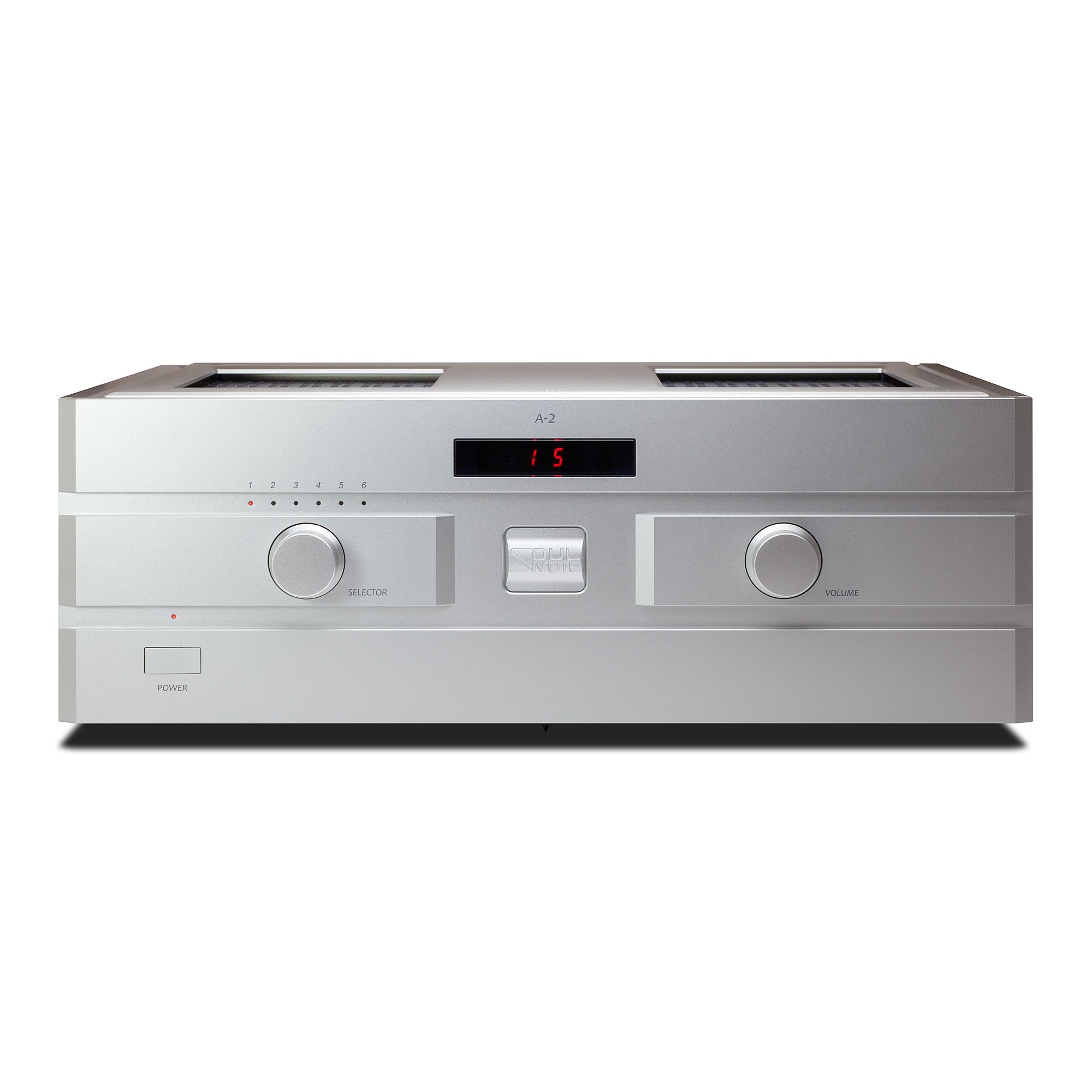 Soulnote A-2 ver.2 integrated amplifier, silver, front view