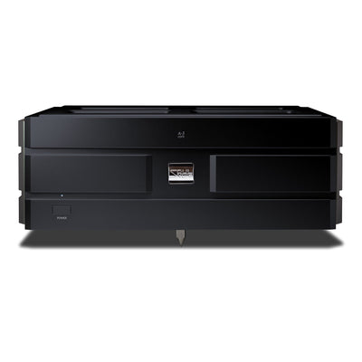 Soulnote A-3 Core stereo power amplifier, black, front view