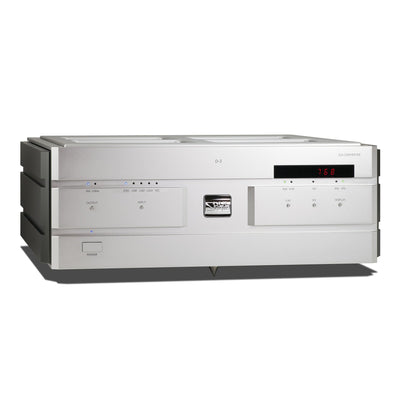 Soulnote D-3 reference D/A converter, silver, front left angle view