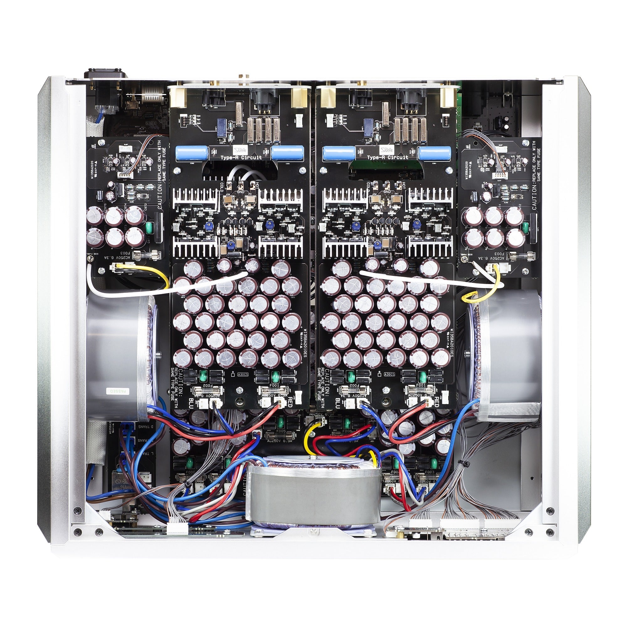 Soulnote D-3 reference D/A converter, internal view, upper level
