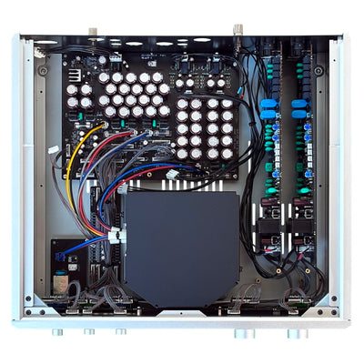 Soulnote E-2 ver.2 phono equalizer, internal view, lower section