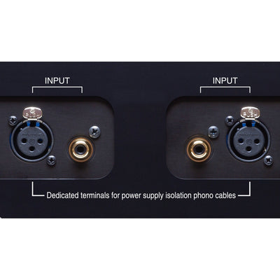 Soulnote E-3 phono equalizer, XLR input terminals