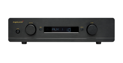 Exposure 5510 integrated amplifier front view with knobs and display