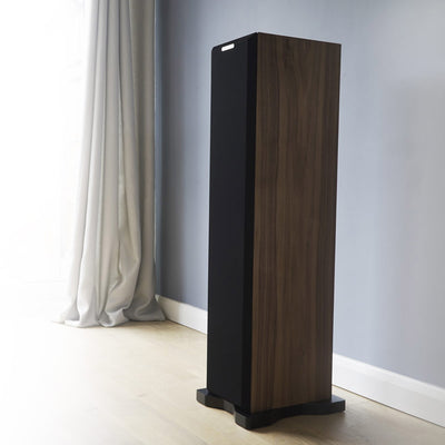 Ophidion INCANTO tower speakers with a black grill.