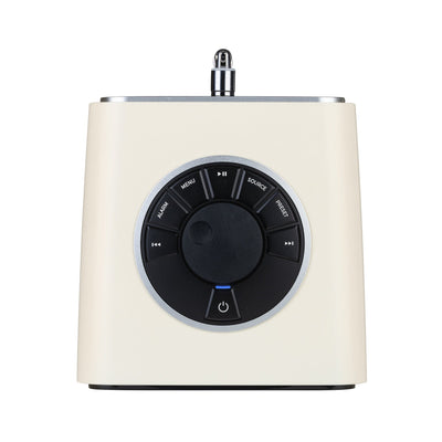 Ruark R1S smart radio in light cream, top view