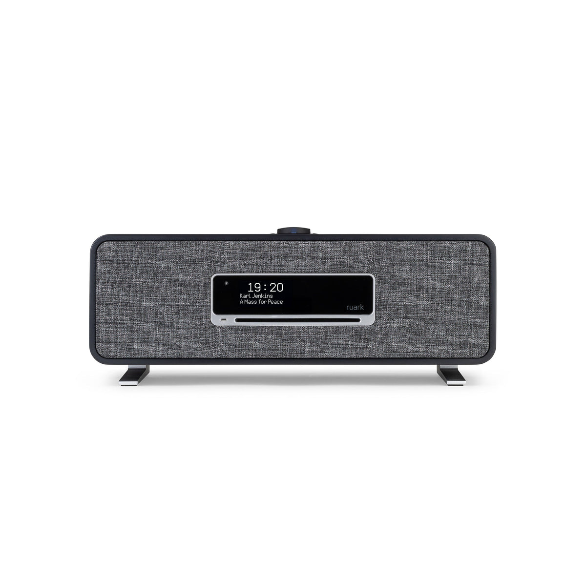 Ruark R3S compact music system in charcoal, front view