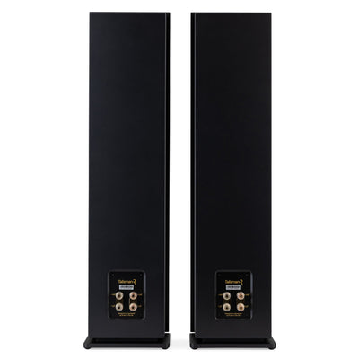 Ruark Talisman-R floorstanding speakers in black, back profile
