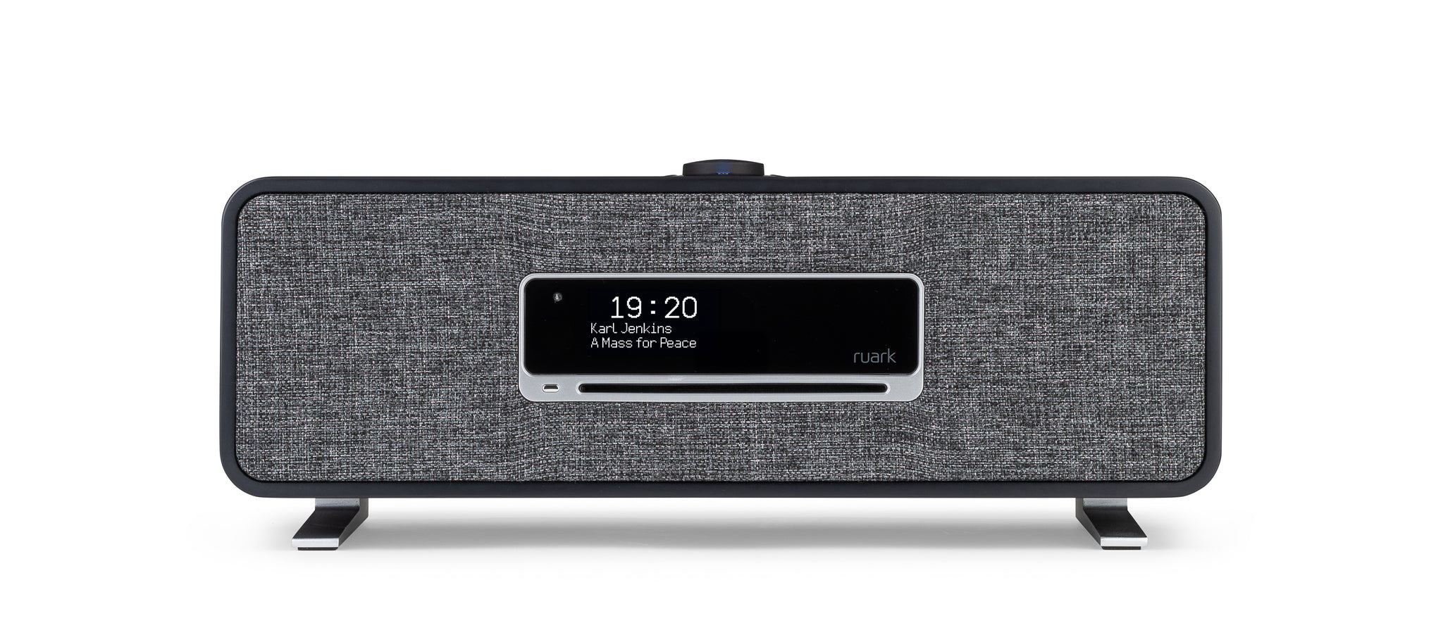 Ruark R3S compact music system in charcoal, front view