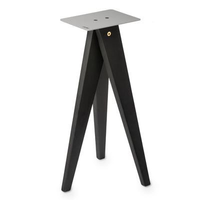 Guru Standpoint Tripod speaker stands in Dark Grey Oak