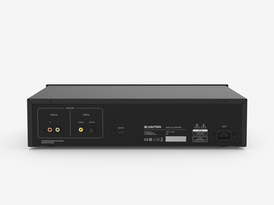 Unitra CSH-801 CD player in silver on a white background