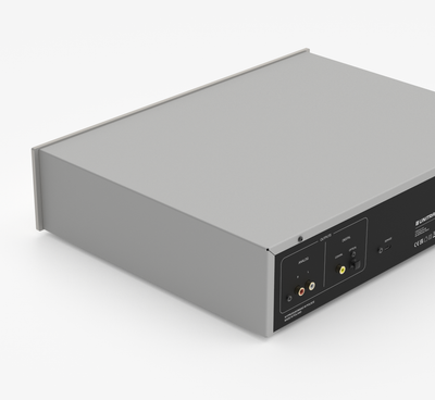 Unitra CSH-801 CD player in silver on a white background