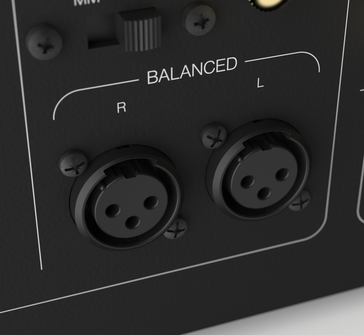 Unitra WSH-805 integrated amplifier classic edition in black on a white background.