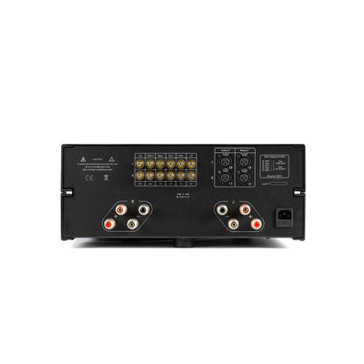 Back view of a Unison Unico 90 with various connectors on a white background