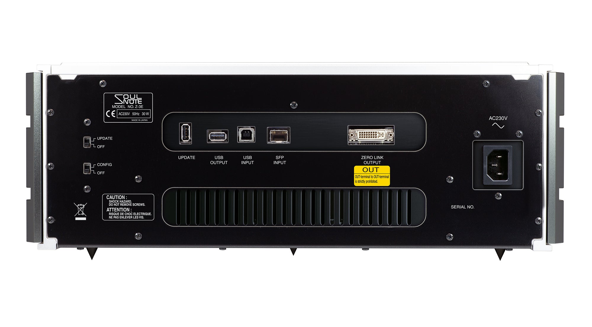 Soulnote Z-3 rear panel